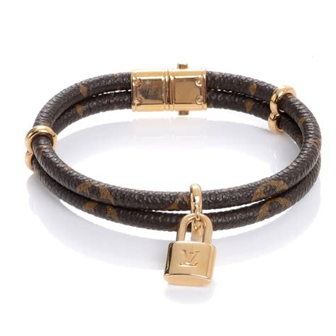 louis vuitton leather bracelet men.